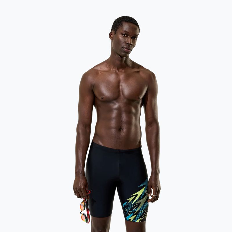 Jammer-Badehose für Herren Speedo Medley Logo Jammer anthracite/hyper teal 3