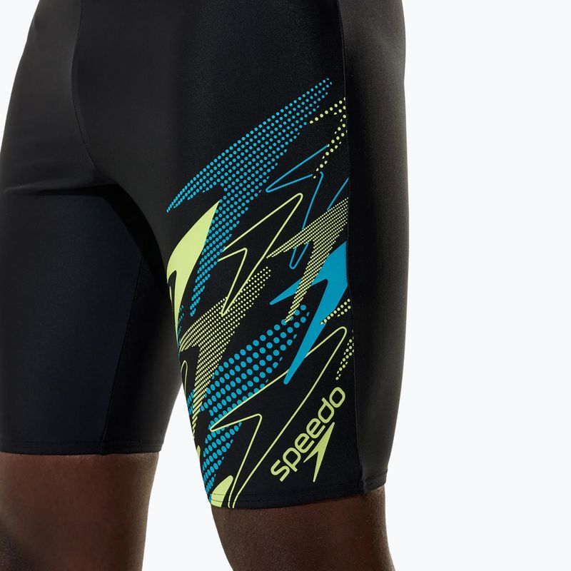 Jammer-Badehose für Herren Speedo Medley Logo Jammer anthracite/hyper teal 6