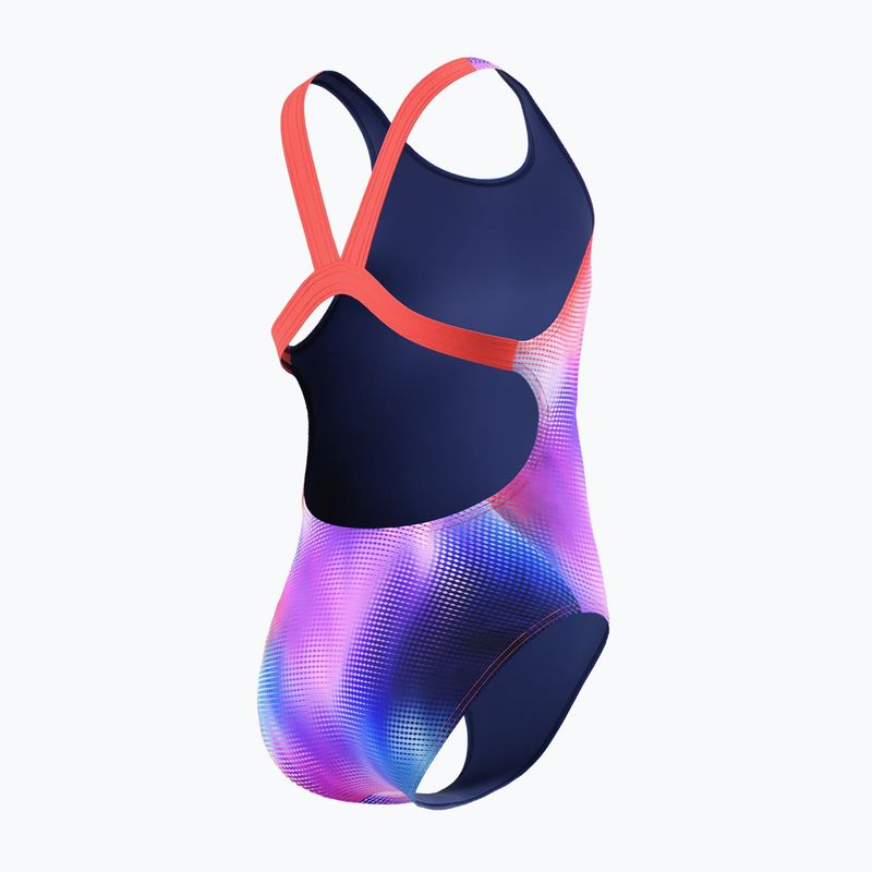 Kinder Badeanzug Speedo Allover Print Leaderback post it pink 2
