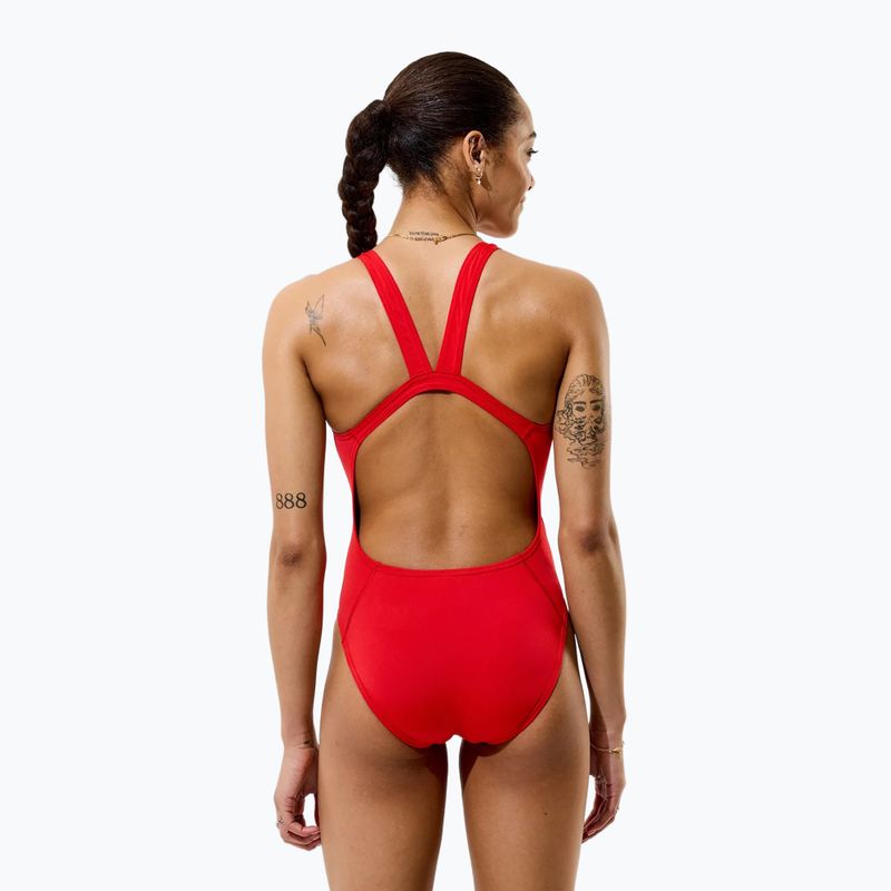 Damen-Einteiler Badeanzug Speedo Solid Endurancex Leaderback team red 4