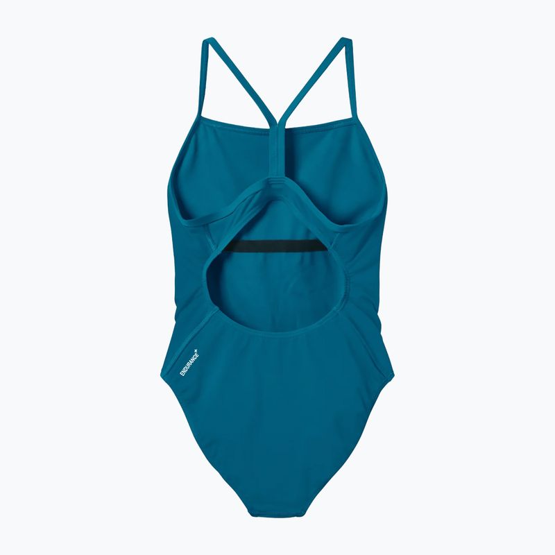 Damen-Einteiler Badeanzug Speedo Endurance+ Logo Thin Strap teal abyss 2