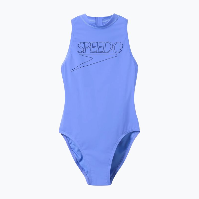 Damen-Einteiler Badeanzug Speedo Endurance+ Logo Hydrasuit moonlight lavender 6