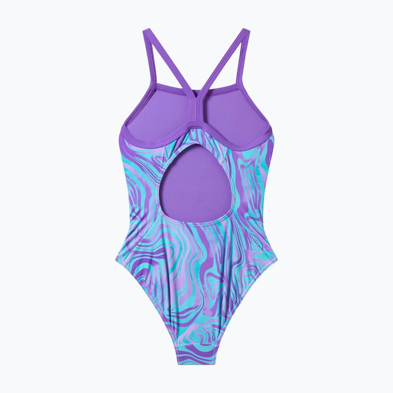 Kinder Badeanzug Speedo Print Thinstrap pace purple 2