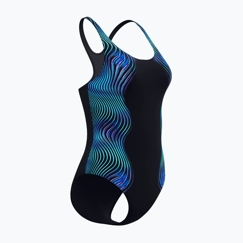 Damen-Einteiler Badeanzug Speedo Print Medalist anthracite 4