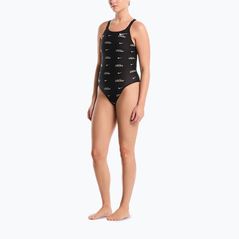 Damen-Einteiler Badeanzug Nike Hydrastrong Multi Pr jet black 2