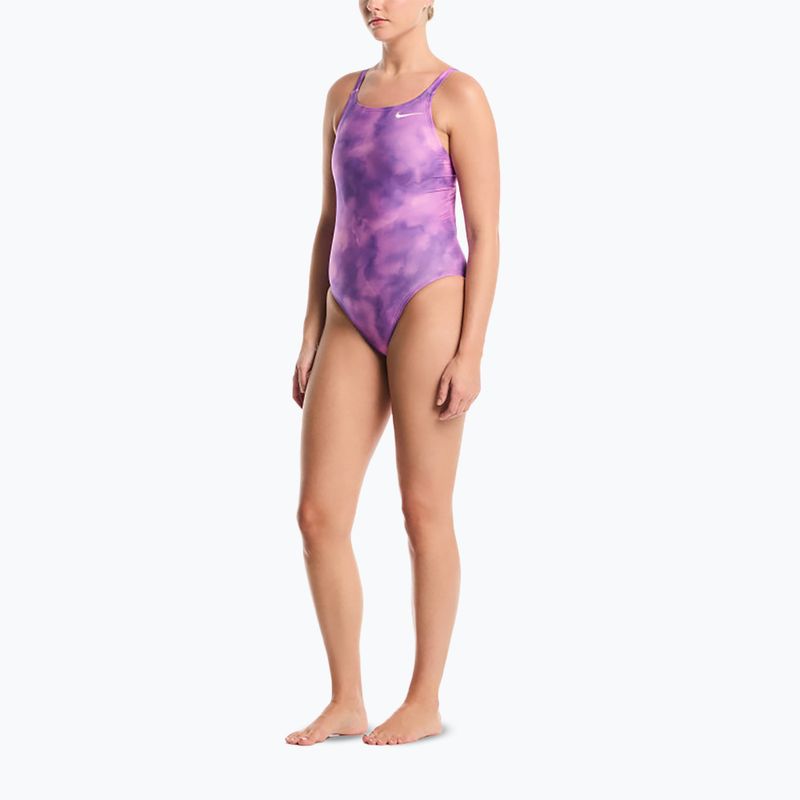 Damen-Einteiler Badeanzug Nike Hydrastrong Multi Pr light magenta 2