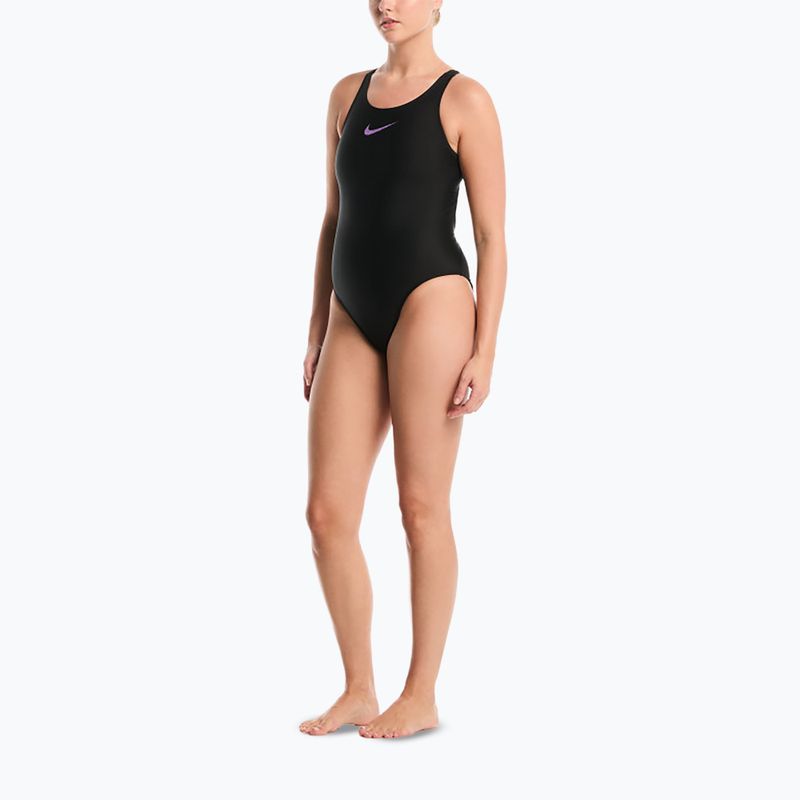 Damen-Einteiler Badeanzug Nike Logo Graphic bright violet 2