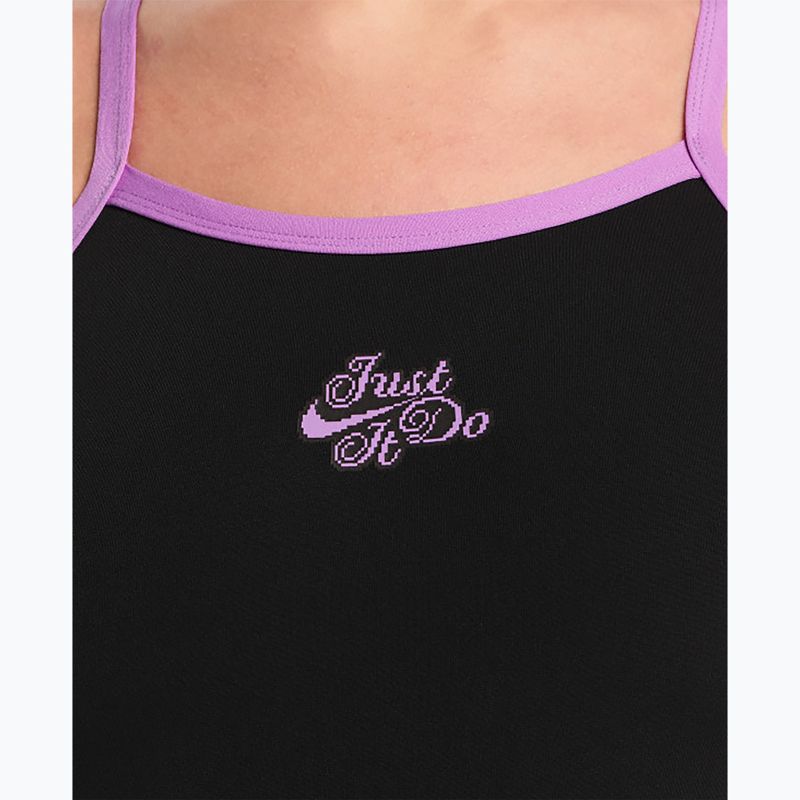 Damen-Einteiler Badeanzug Nike Hydrastrong Logo Gra jet black 4