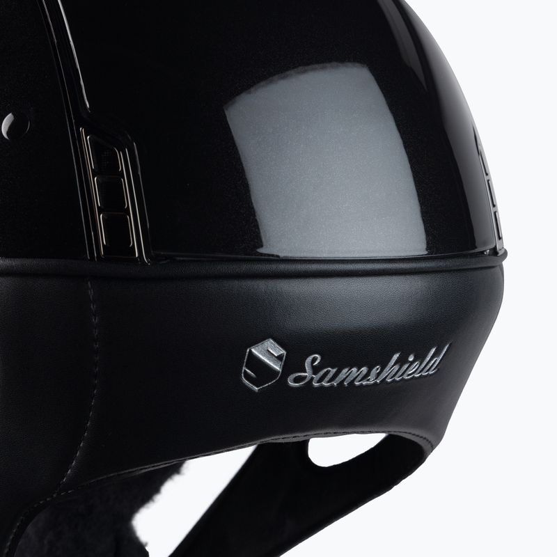 Samshield Miss Shieldshadow Glänzend schwarzer Reithelm 3125659030844 6