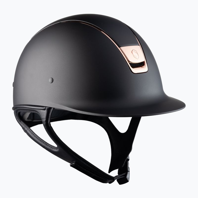 Samshield Shadowmatt Rose Gold Trim Blason Reithelm schwarz 3125659666777