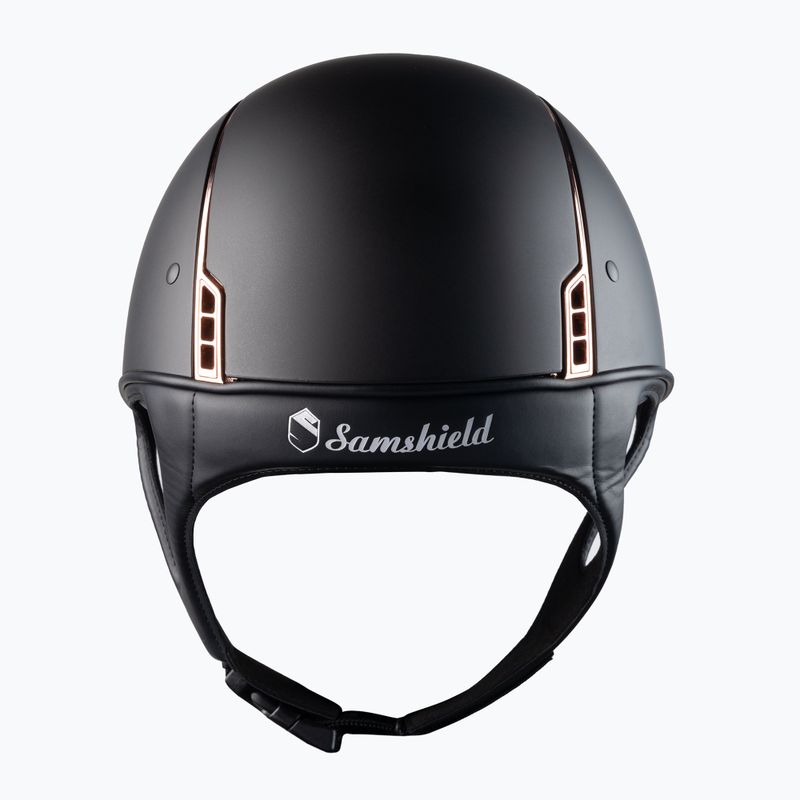 Samshield Shadowmatt Rose Gold Trim Blason Reithelm schwarz 3125659666777 3