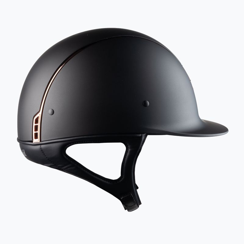 Samshield Shadowmatt Rose Gold Trim Blason Reithelm schwarz 3125659666777 4