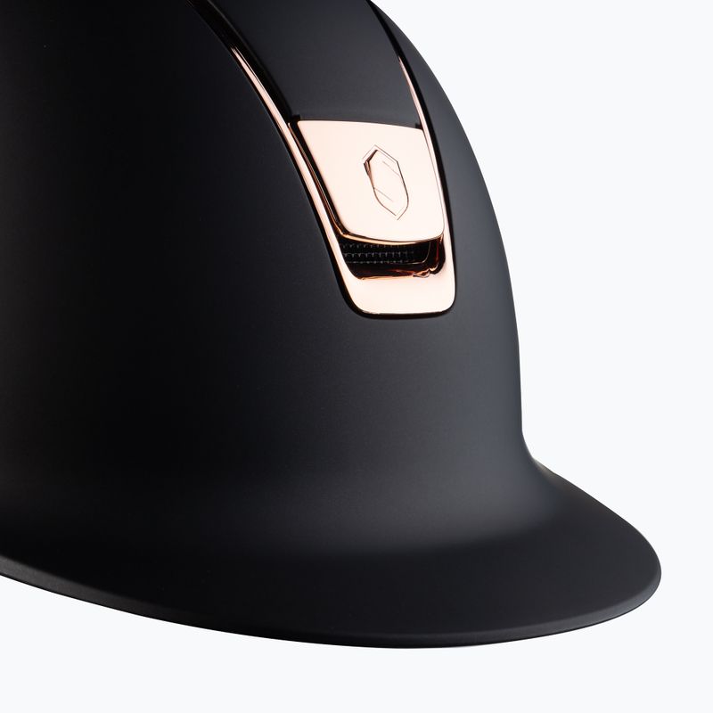 Samshield Shadowmatt Rose Gold Trim Blason Reithelm schwarz 3125659666777 6