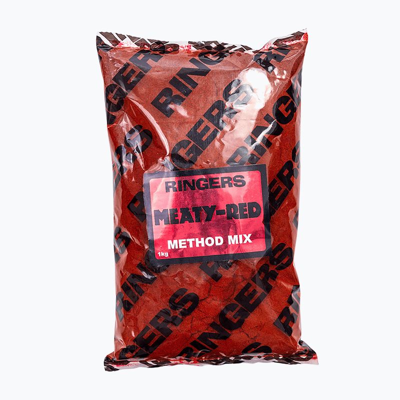 Ringers Meaty Red Methode Grundköder 1kg rot PRNG04