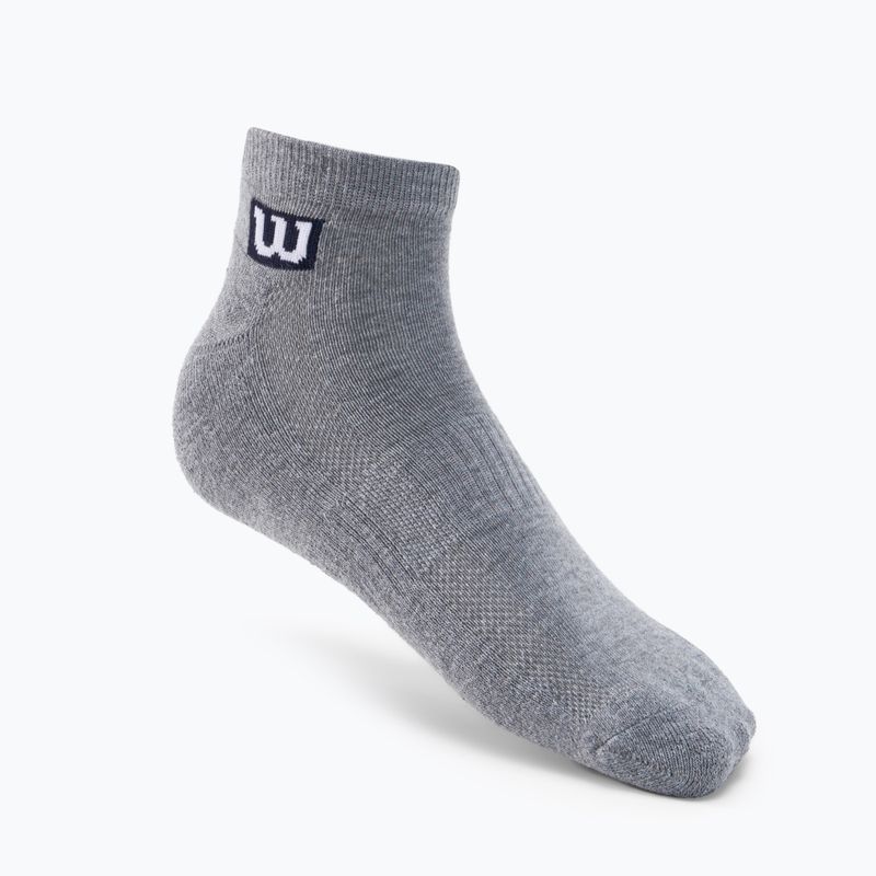 Herren Trainingssocken Wilson Premium Low Cut 3er Pack grau W8F3H-3730