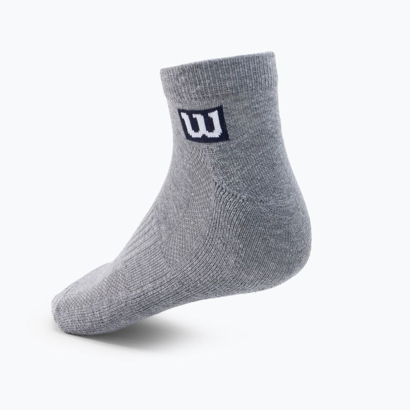 Herren Trainingssocken Wilson Premium Low Cut 3er Pack grau W8F3H-3730 2