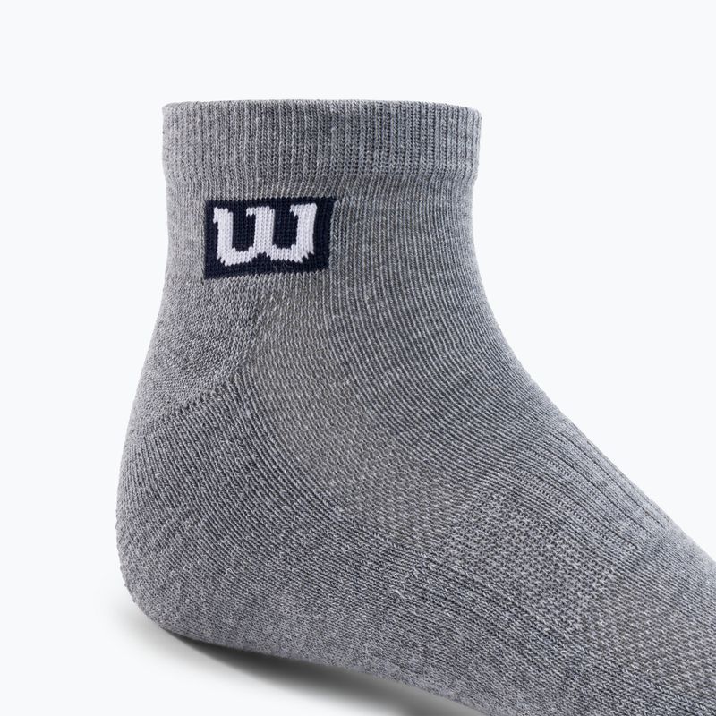 Herren Trainingssocken Wilson Premium Low Cut 3er Pack grau W8F3H-3730 3