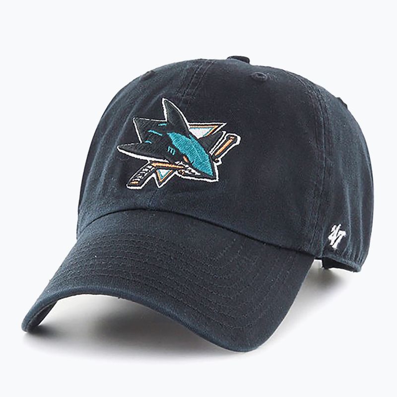 47 Marke NHL San Jose Sharks CLEAN UP Baseballmütze schwarz