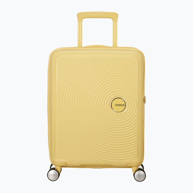 American Tourister Soundbox 41 l pastellgelber Reisekoffer