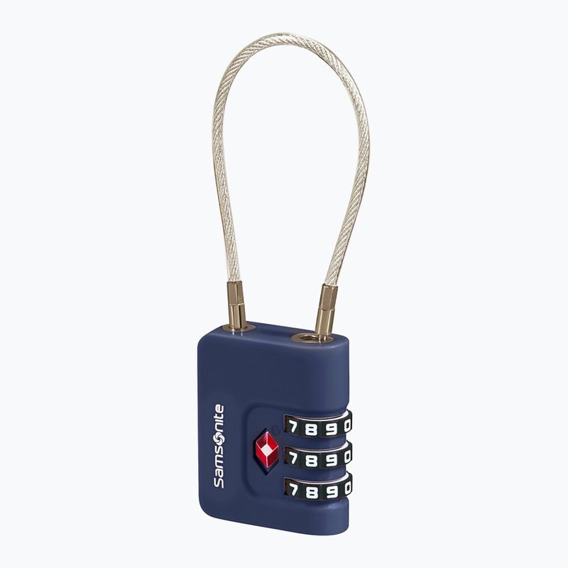Vorhängeschloss Samsonite Cablelock 3 Dial TSA midnight blue 2