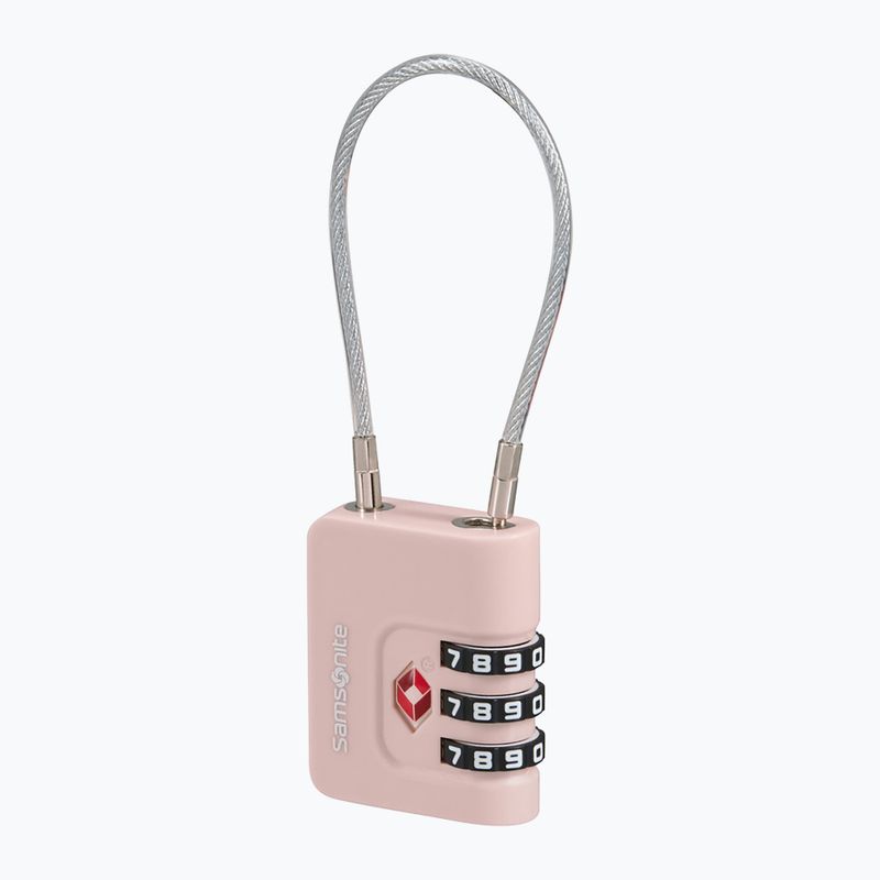 Vorhängeschloss Samsonite Cablelock 3 Dial TSA rose 2