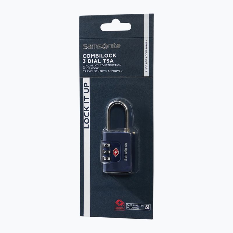 Vorhängeschloss Samsonite Combiblock 3 Dial TSA midnight blue 3