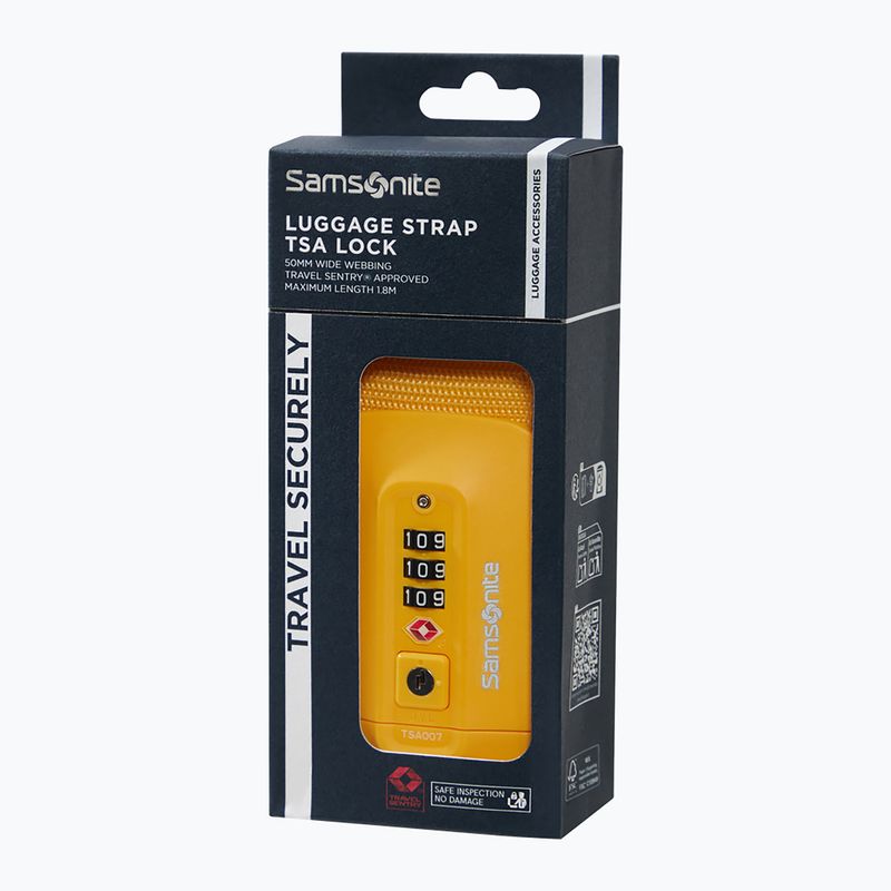 Spannriemen für Koffer Samsonite Revolution yellow 3