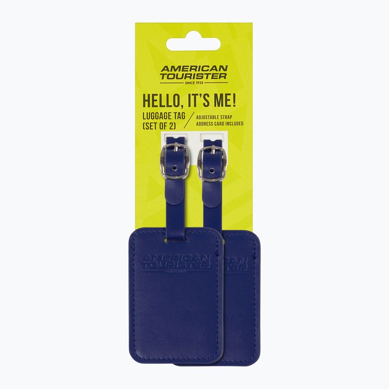 Gepäckanhänger American Tourister Luggage Tag 2 pcs. dark blue 4