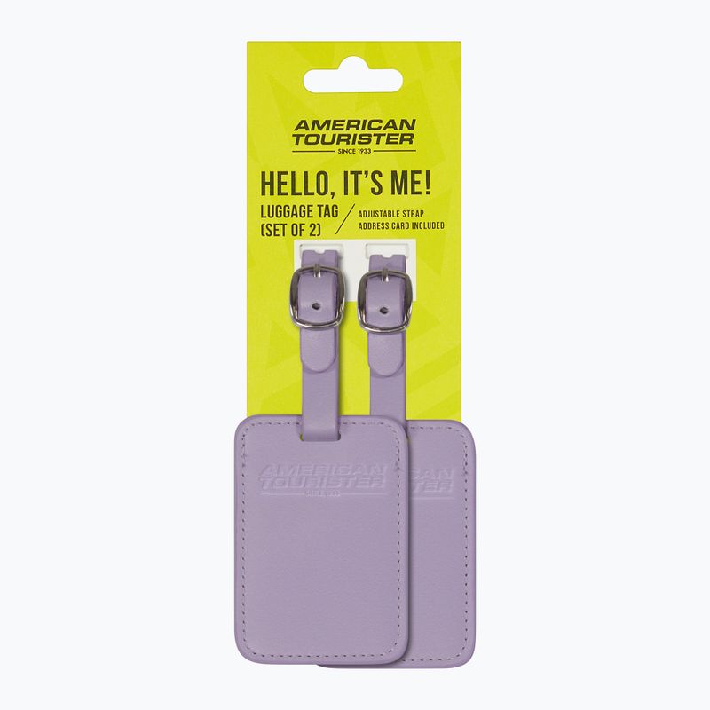 Gepäckanhänger American Tourister Luggage Tag 2 pcs. digital lavender 4