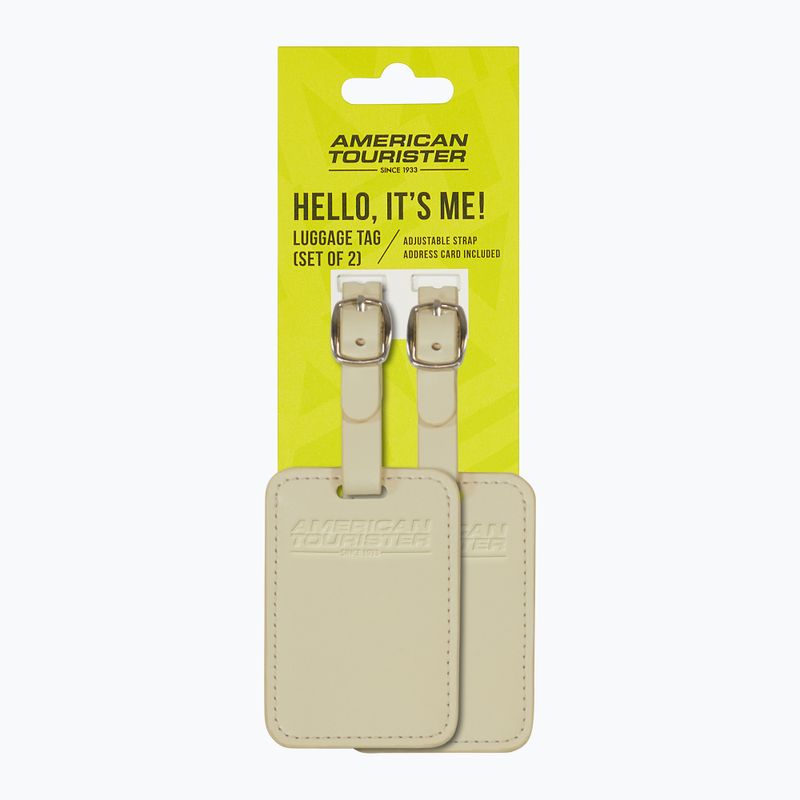 Gepäckanhänger American Tourister Luggage Tag 2 pcs. coconut sand 4