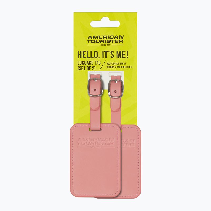 Gepäckanhänger American Tourister Luggage Tag 2 pcs. solar pink 4