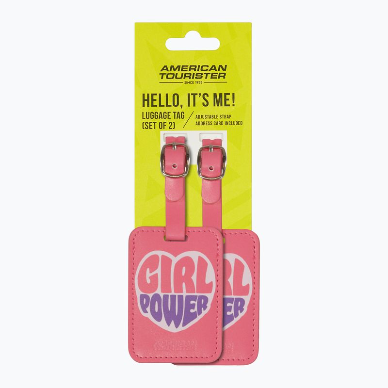 Gepäckanhänger American Tourister Luggage Tag Print 2 pcs. girl power 4