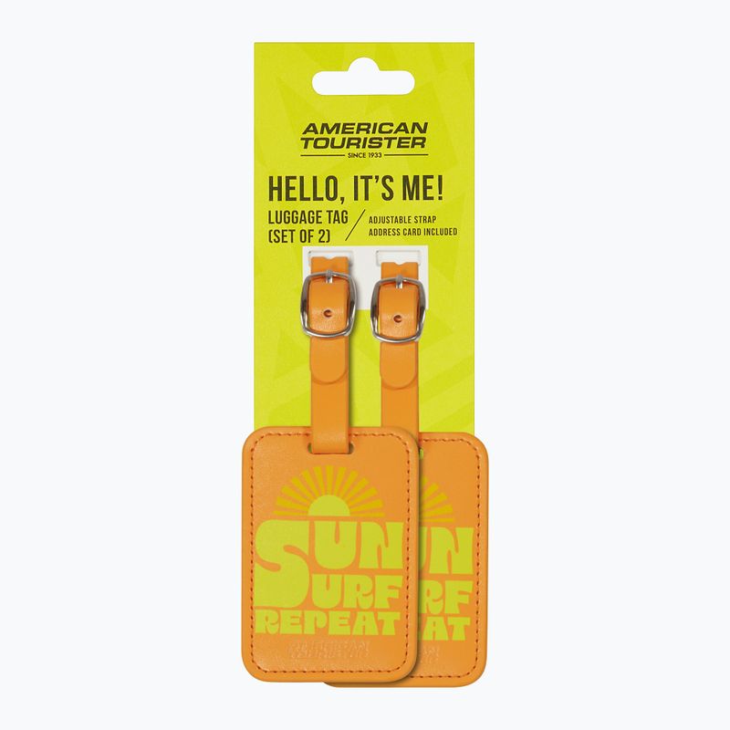 Gepäckanhänger American Tourister Luggage Tag Print 2 pcs. sun surf repeat 4