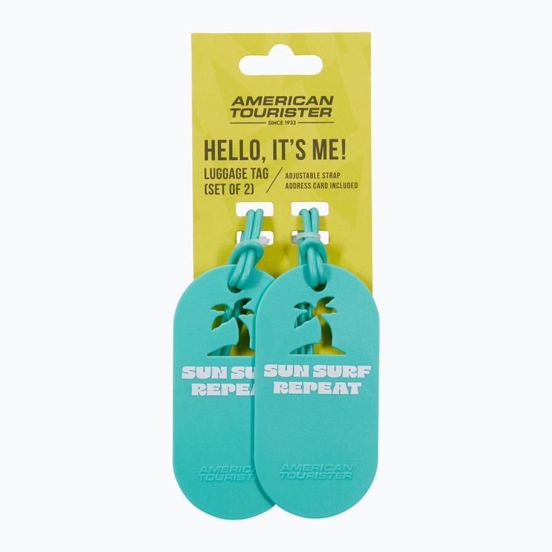 Gepäckanhänger American Tourister Luggage Tag Fun 2 pcs. sun surf repeat 5