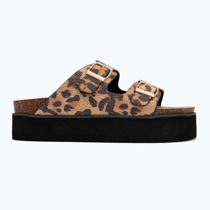 Damen-Pantoletten O'Neill Sandy Platform Low leopard 2