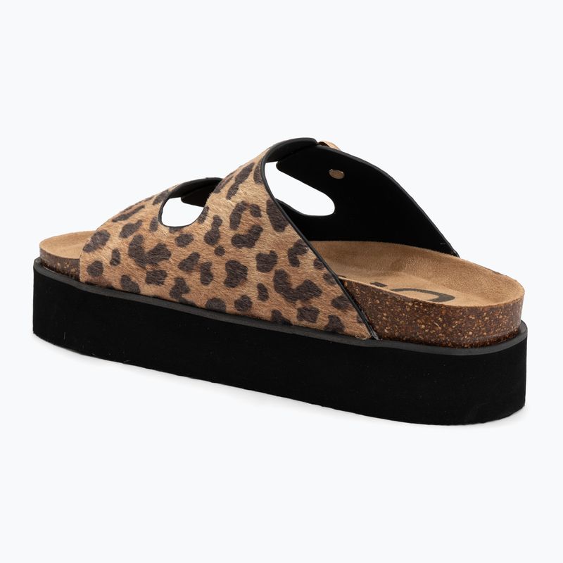 Damen-Pantoletten O'Neill Sandy Platform Low leopard 3