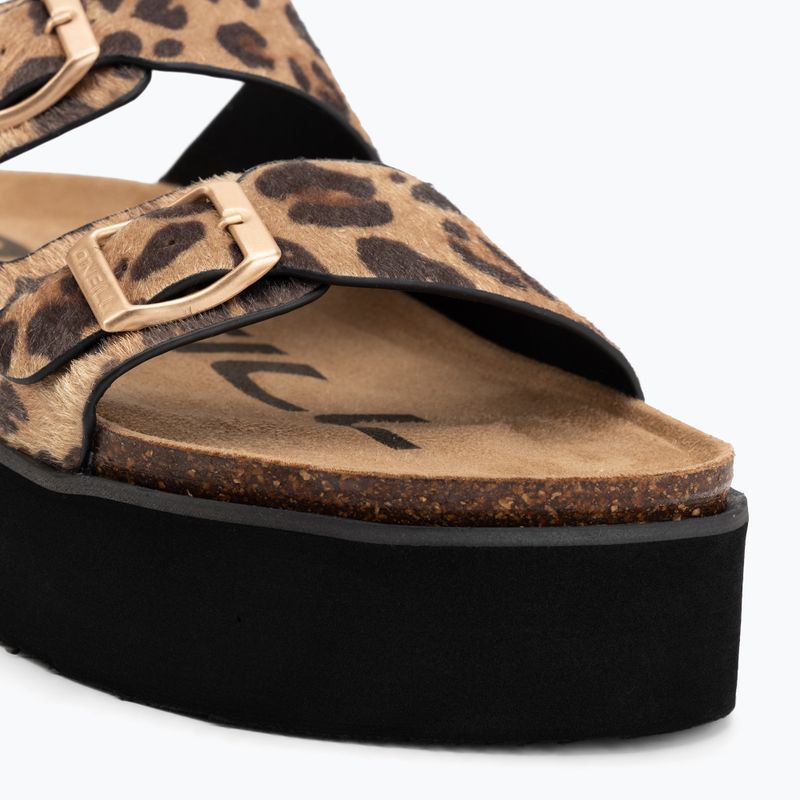 Damen-Pantoletten O'Neill Sandy Platform Low leopard 7