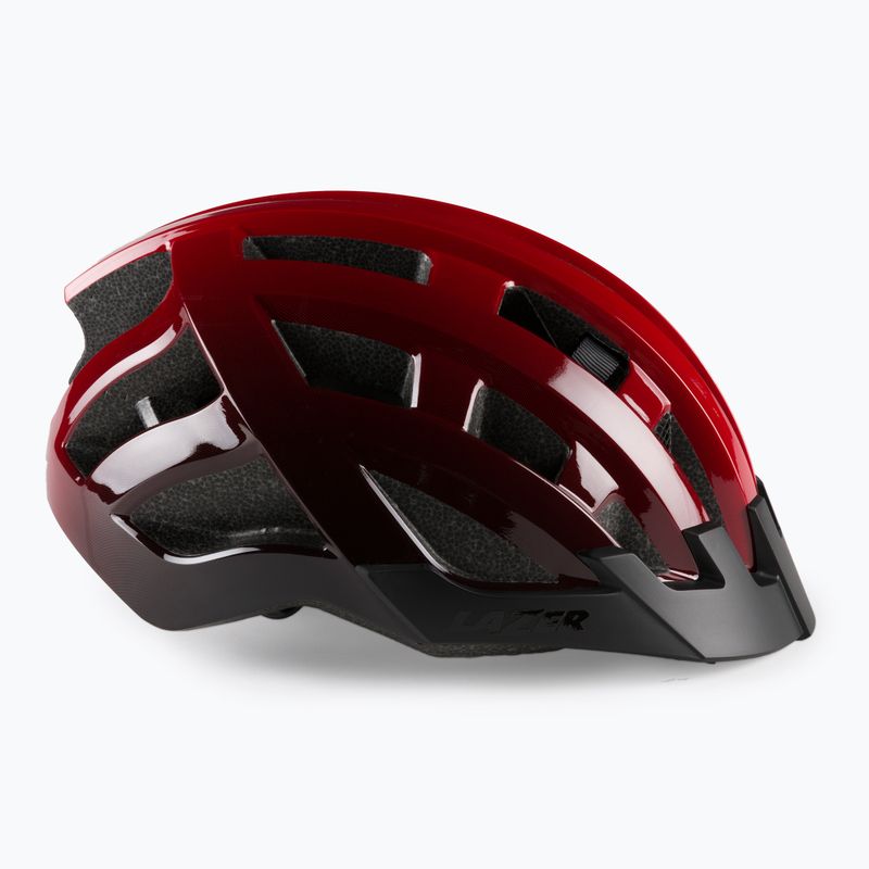 Lazer Compact DLX Fahrradhelm rot/schwarz BLC2227890459 3