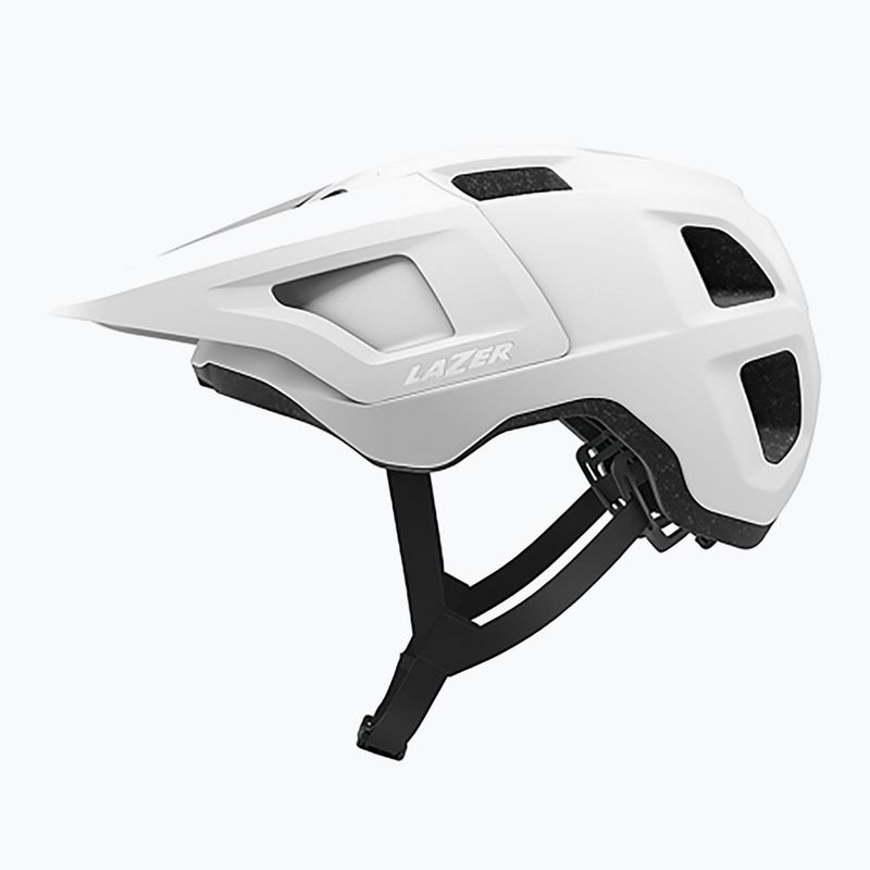 Lazer Lupo KinetiCore matt weißer Fahrradhelm 2