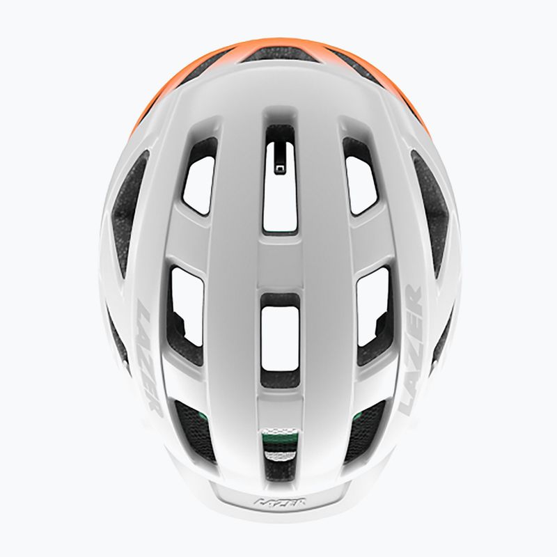 Lazer Cerro KinetiCore weiß/blinkend orange Fahrradhelm 5