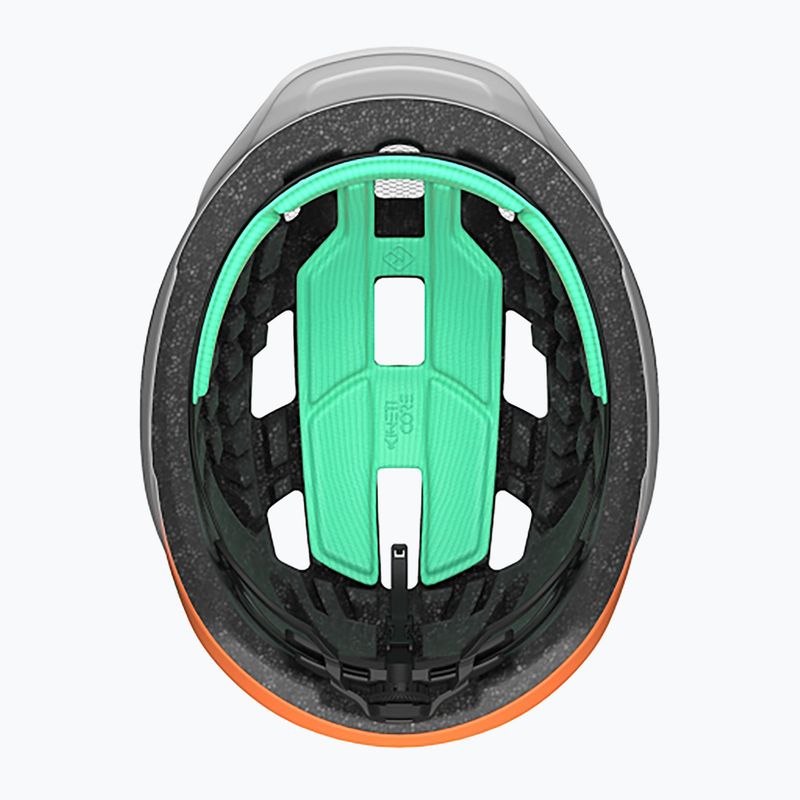 Lazer Cerro KinetiCore weiß/blinkend orange Fahrradhelm 6