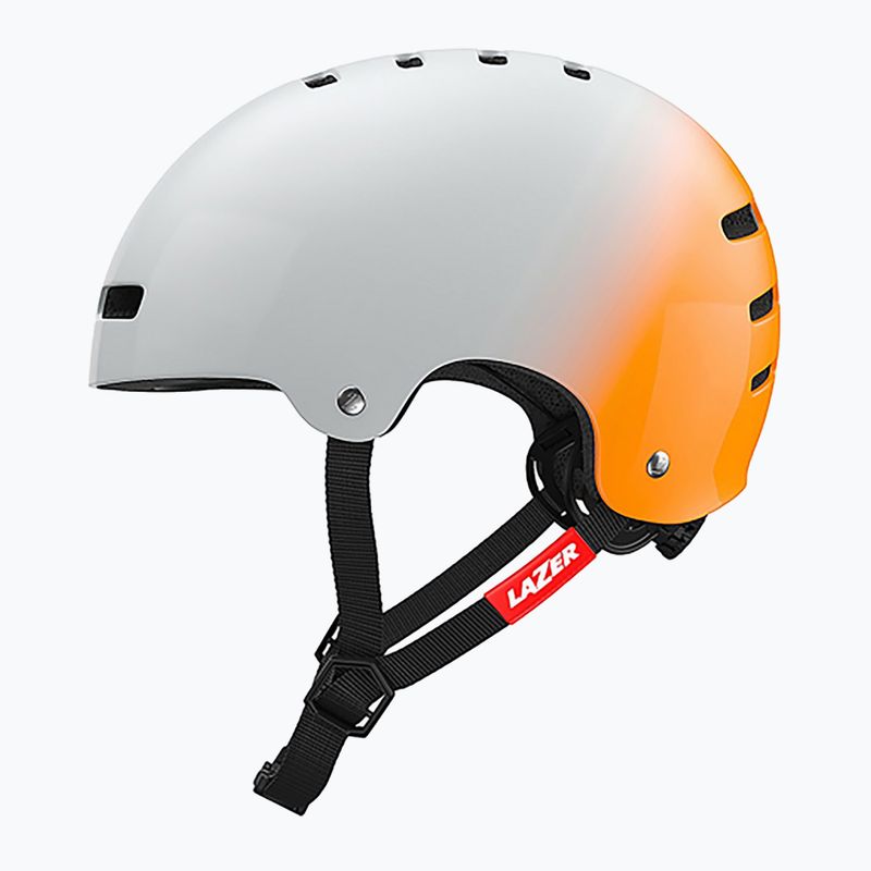 Lazer One+ Fahrradhelm silber/orange 2