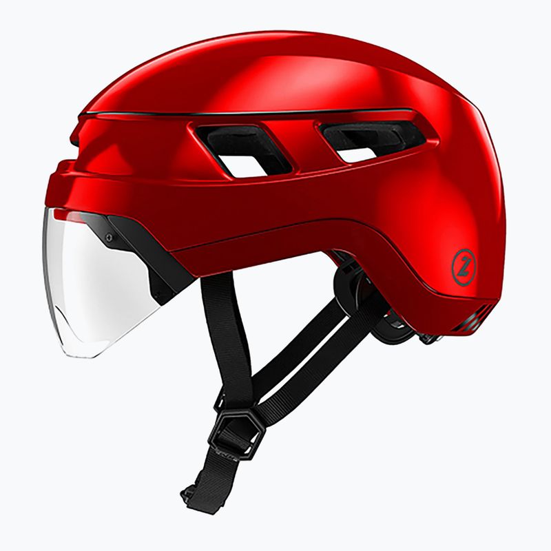 Lazer Urbanize NTA + Led Fahrradhelm metallisch rot 2