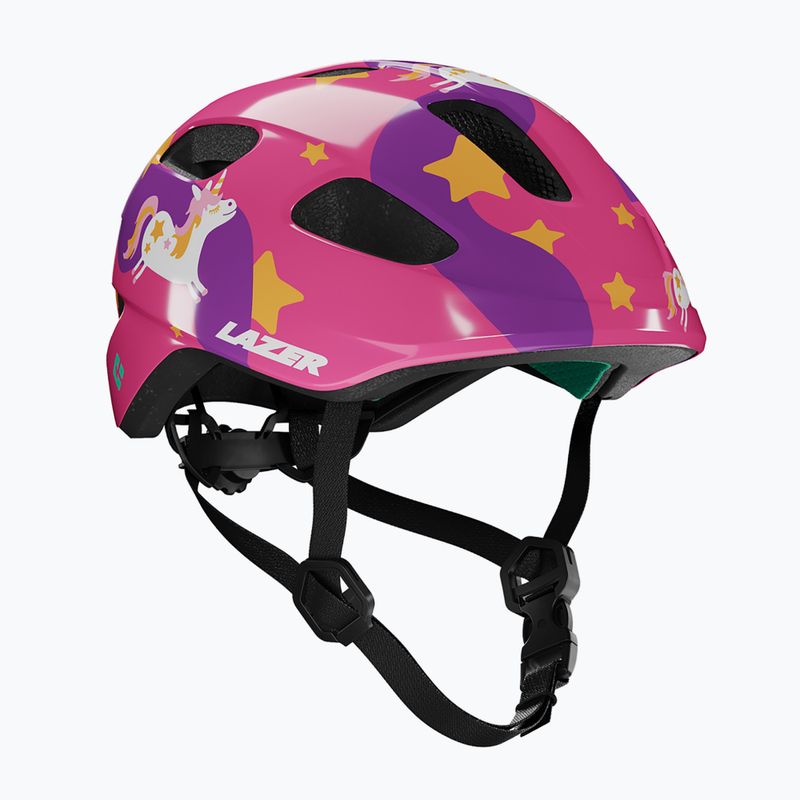 Kinderfahrradhelm Lazer Pnut 2.0 KinetiCore purple pony