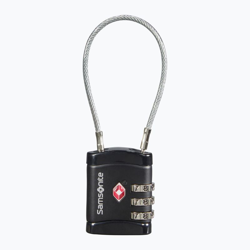 Samsonite Cablelock 3 Dial Tsa Vorhängeschloss schwarz