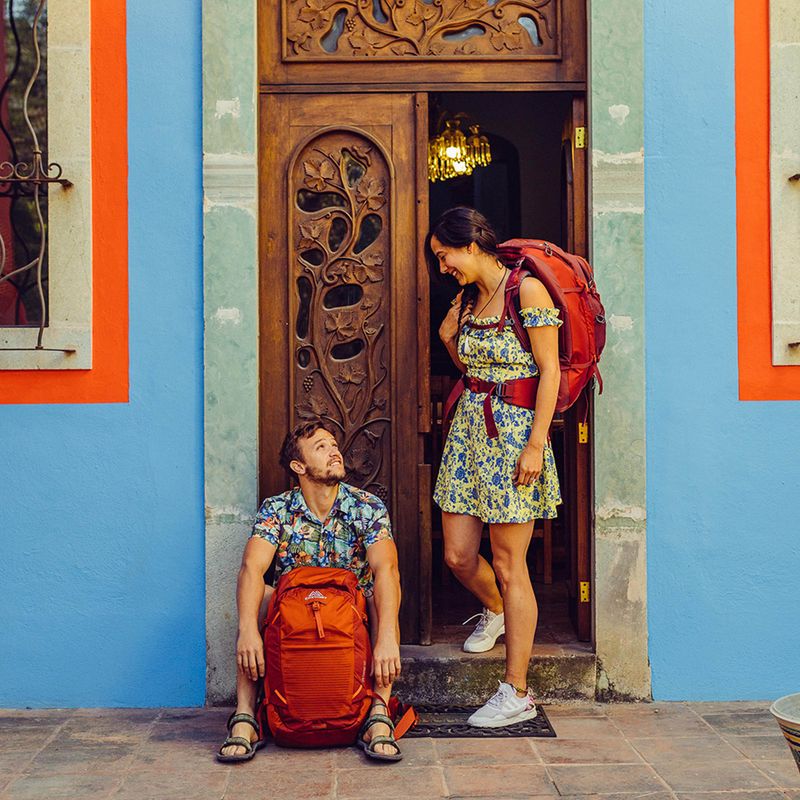 Gregory Tetrad 40 l Eisen-orange Wanderrucksack 12