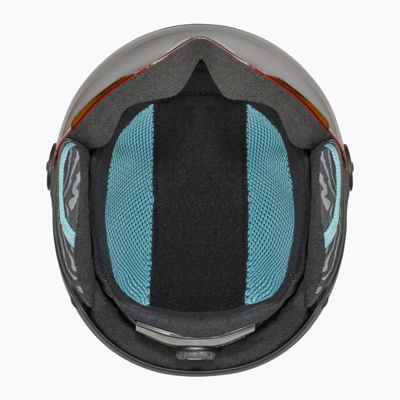 Kinderskihelm Bollé Quiz Visor Jr schwarz/blau matte/orange gun 5