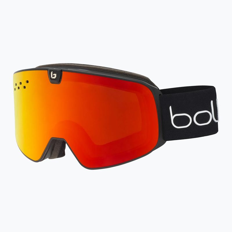 Skibrille Bollé Nevada Neo black matte/sunrise&light vermillon blue