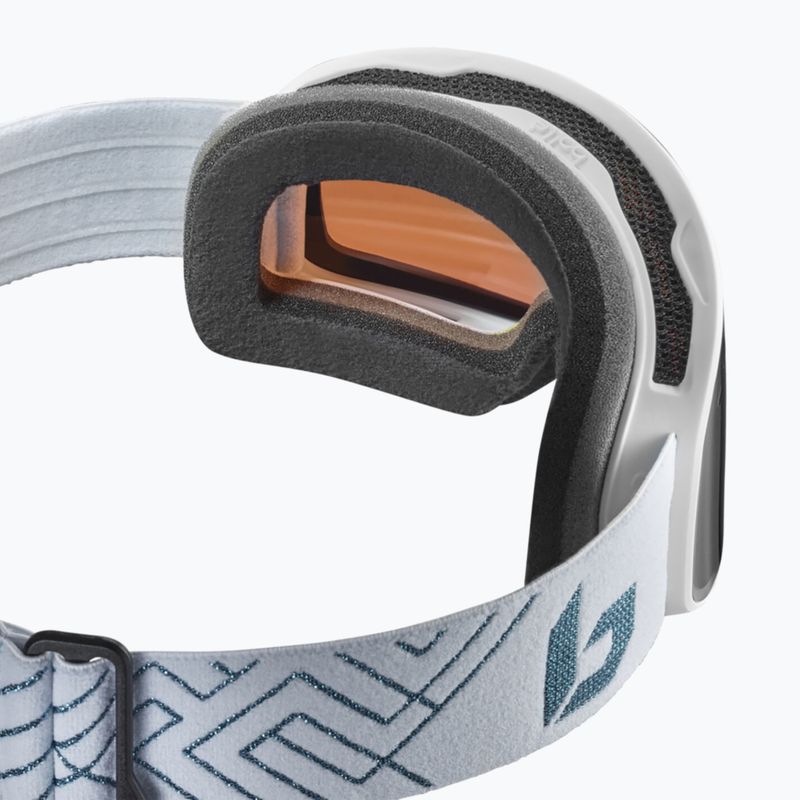 Skibrille Bollé Nevada Small white metalic blue matte/azure 2