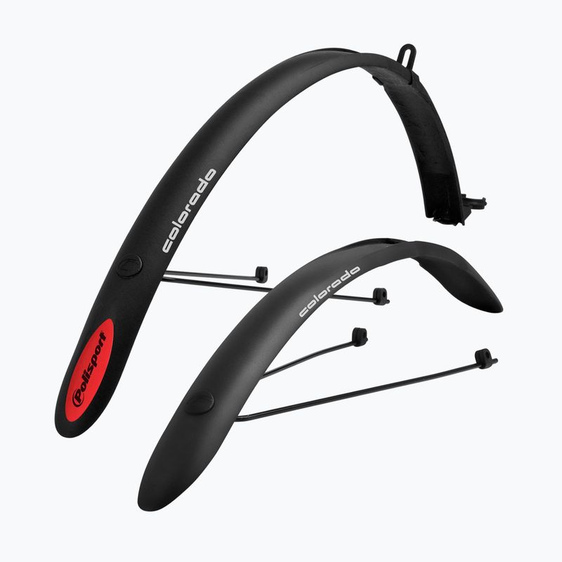 POLISPORT Colorado City/Road Set 28 V-Brake Fahrrad-Schutzbleche schwarz MD 8626500001